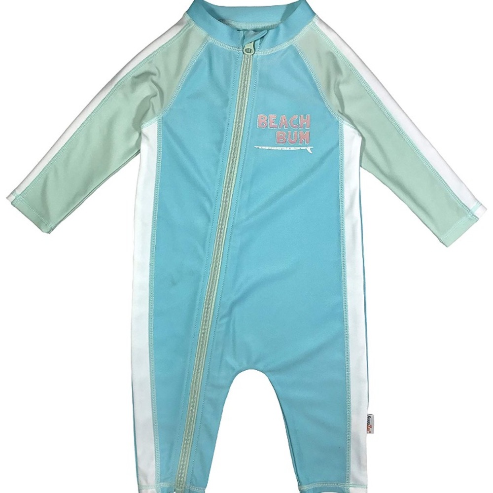 UPF 50+ Girls Long Sleeve Sunsuit by Swim Zip
